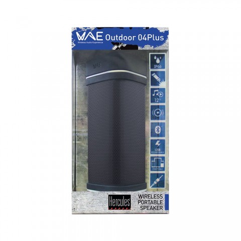 Caixa de Som WAE Outdoor 04Plus Azul Bluetooth - 4780831