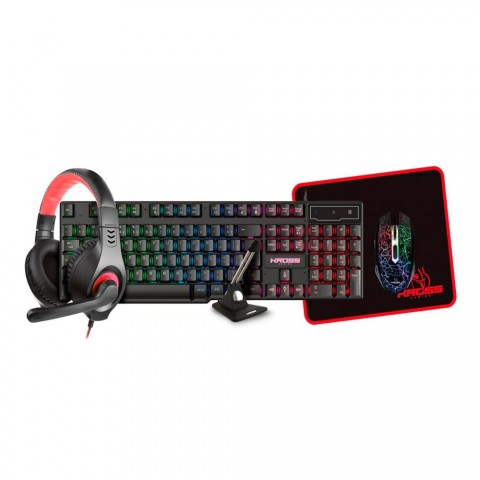 Kit Gamer Kross 5 em 1 Mouse, Teclado, Mouse Pad, Headset e Mouse Bungee KE-GK5150