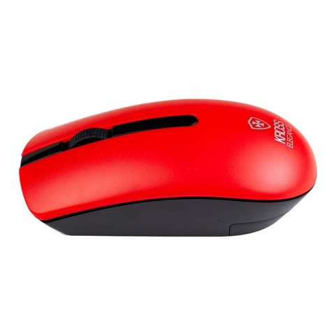 Mouse sem Fio Kross Recarregável USB 1.600 DPI Vermelho KE-M315