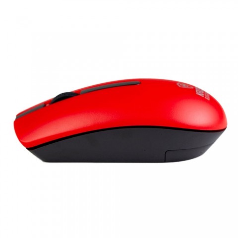 Mouse sem Fio Kross Recarregável USB 1.600 DPI Vermelho KE-M315