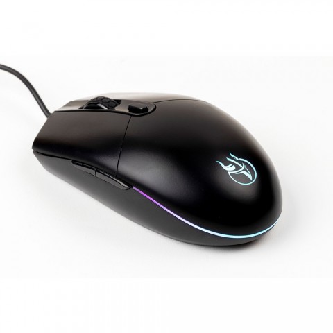 Mouse Gamer com Fio Kross Pulse USB 6.400 DPI Preto KE-MG105
