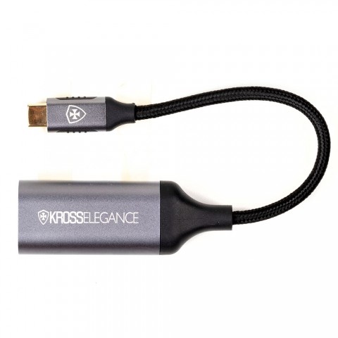 Adaptador Kross USB-C para VGA 1080P KE-UC0110