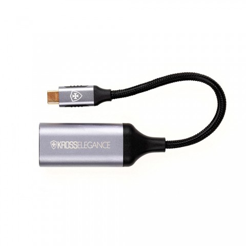 Adaptador Kross USB-C para LAN RJ45 Gigabit Ethernet KE-UC0111