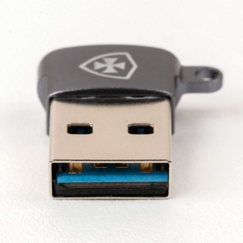 Adaptador Kross USB-A Macho para USB-C Fêmea OTG - Tipo Chaveiro KE-UC0112