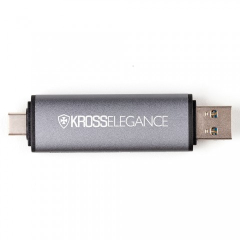 Adaptador Kross USB-C e USB-A (1 x USB 3.0 + Leitor de Cartão Universal) KE-UC0116