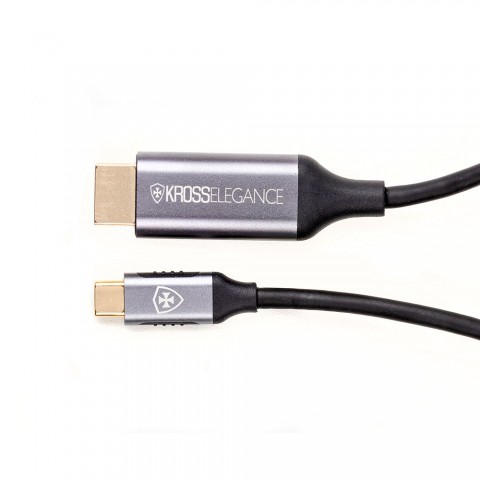 Cabo Conversor Kross USB-C para HDMI 4K@60Hz 1.8m KE-UC0120