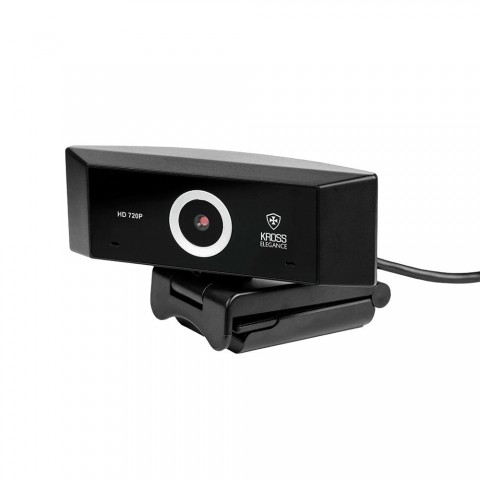 Webcam Kross HD 720P Foco Pré-fixado com tripé ajustável KE-WBM720P