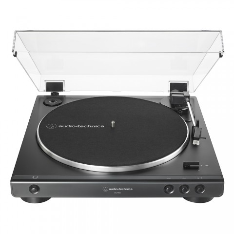 Toca-Discos Audio-Technica LP60BK Preto com acionamento automático por correia (Belt-Drive) AT-LP60X-BK Preto