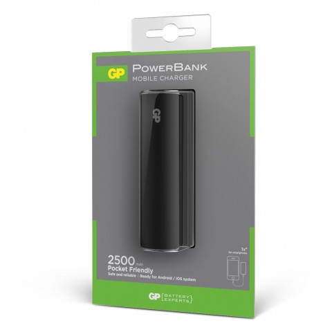 Carregador Portátil GP Batteries Portable PowerBank 2500mAh - PB2500-RC02