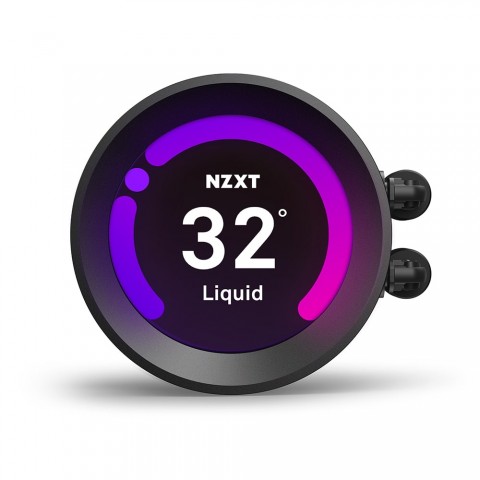Water Cooler NZXT Kraken Z53 240mm Display LCD Coolers RGB - RL-KRZ53-R1 Preto