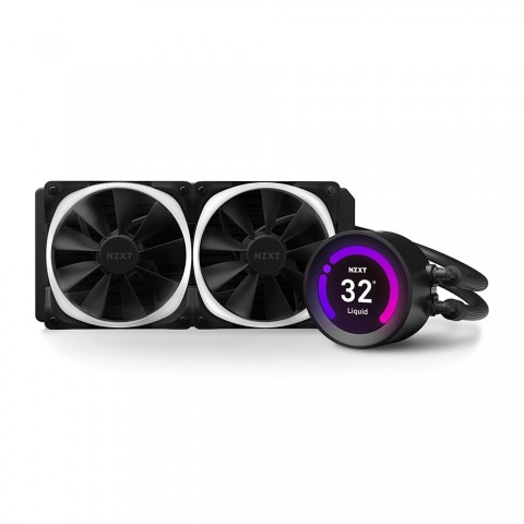 Water Cooler NZXT Kraken Z53 240mm Display LCD Coolers RGB - RL-KRZ53-R1 Preto